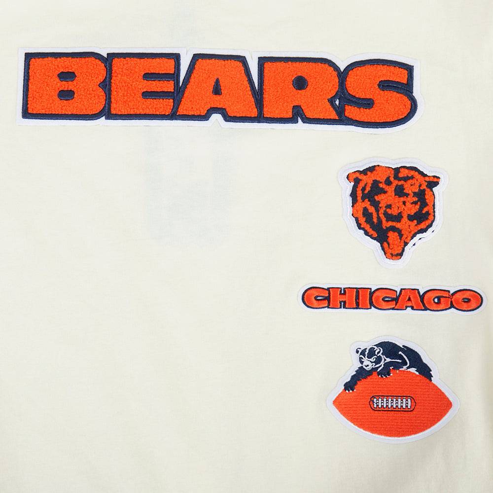 NFL CHICAGO BEARS RETRO CLASSIC BIG BOY'S SS STRIPED RIB T-Shirt (EGGSHELL/ MIDNIGHT NAVY) product image 3, provided for