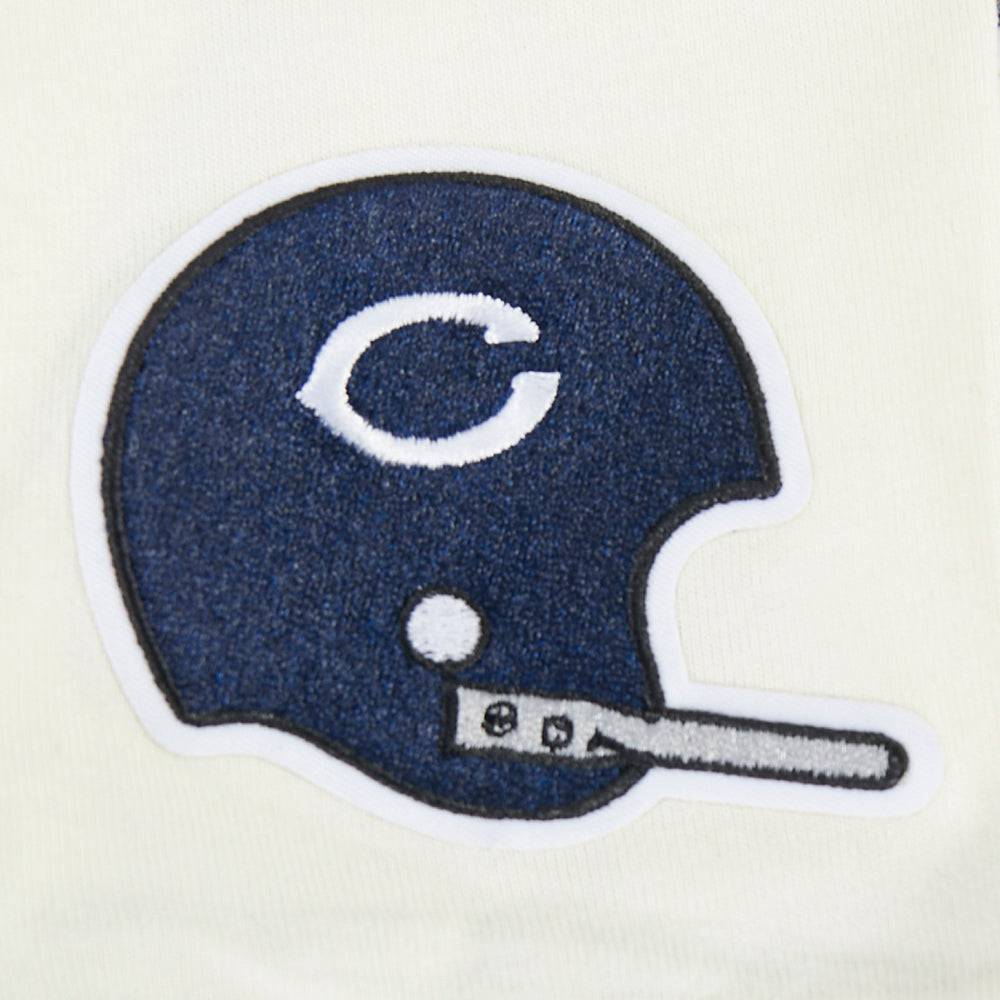NFL CHICAGO BEARS RETRO CLASSIC BIG BOY'S SS STRIPED RIB T-Shirt (EGGSHELL/ MIDNIGHT NAVY) product image 5, provided for