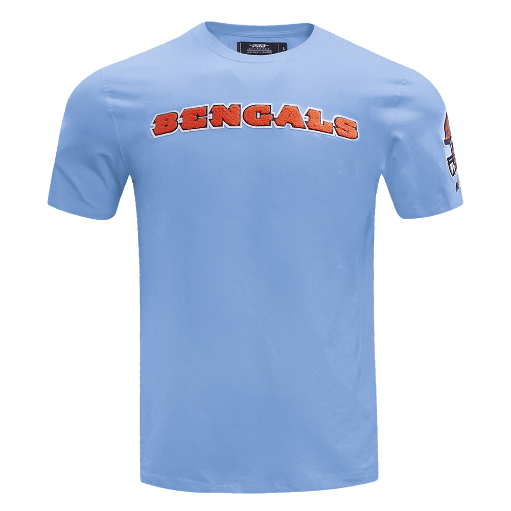 NFL CINCINNATI BENGALS CLASSIC CHENILLE Men T-Shirt (UNIVERSITY BLUE) product image 1, provided for visual reference and