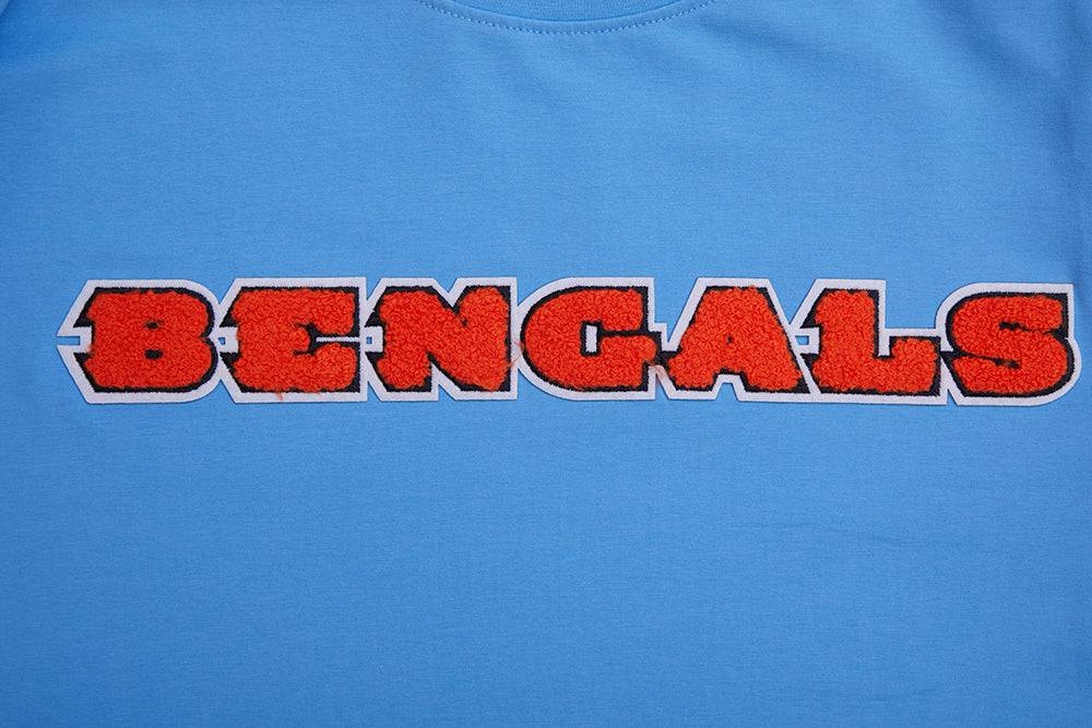NFL CINCINNATI BENGALS CLASSIC CHENILLE Men T-Shirt (UNIVERSITY BLUE) product image 5, provided for visual reference and