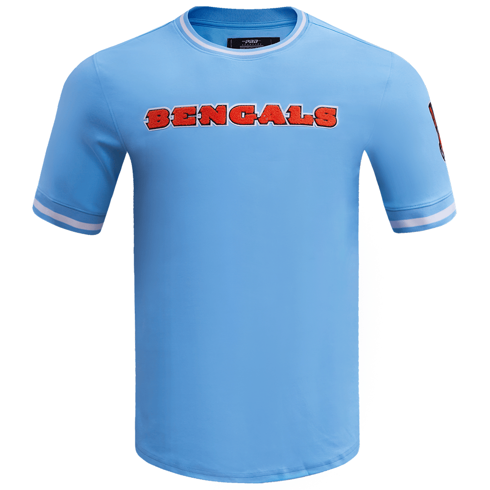 NFL CINCINNATI BENGALS CLASSIC CHENILLE Men T-Shirt (UNIVERSITY BLUE) product image 1, provided for visual reference and