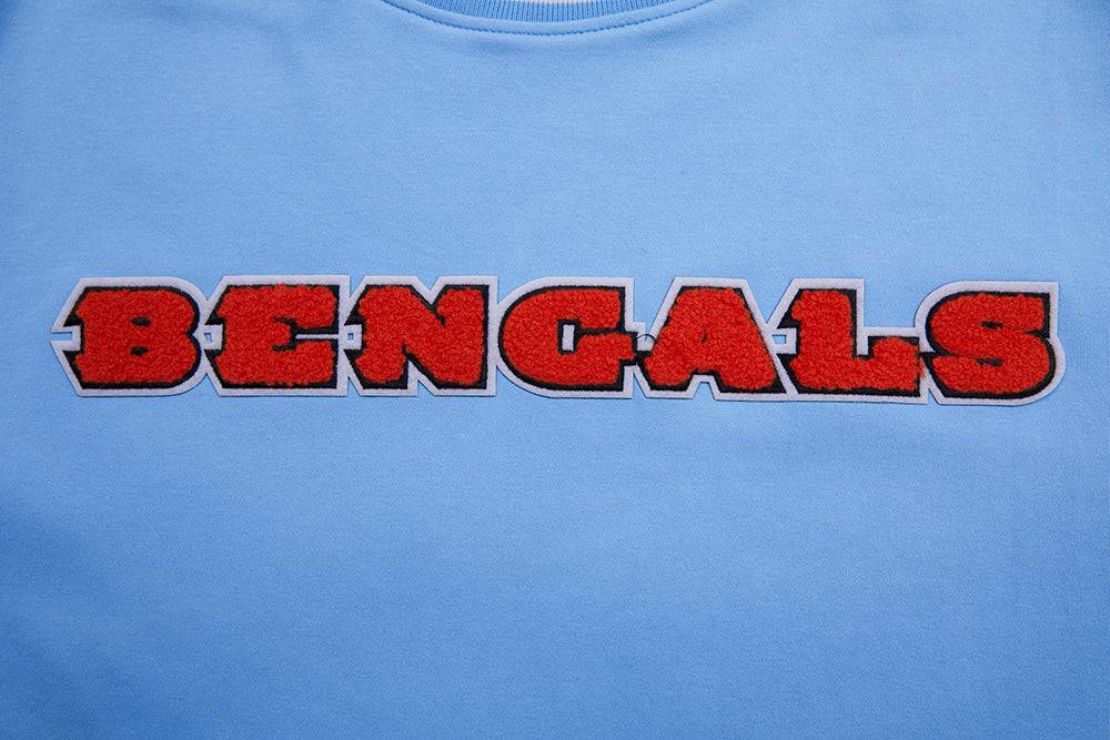 NFL CINCINNATI BENGALS CLASSIC CHENILLE Men T-Shirt (UNIVERSITY BLUE) product image 5, provided for visual reference and