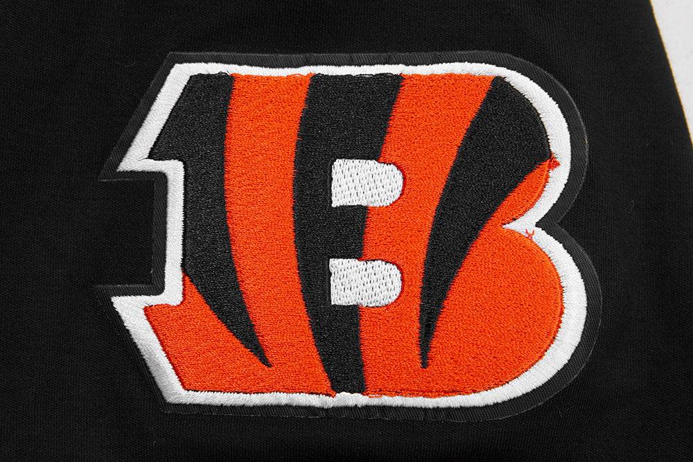 NFL CINCINNATI BENGALS JOE BURROW #9 Men SS PO HOODIE (BLACK/ORANGE) product image 6, provided for visual reference and