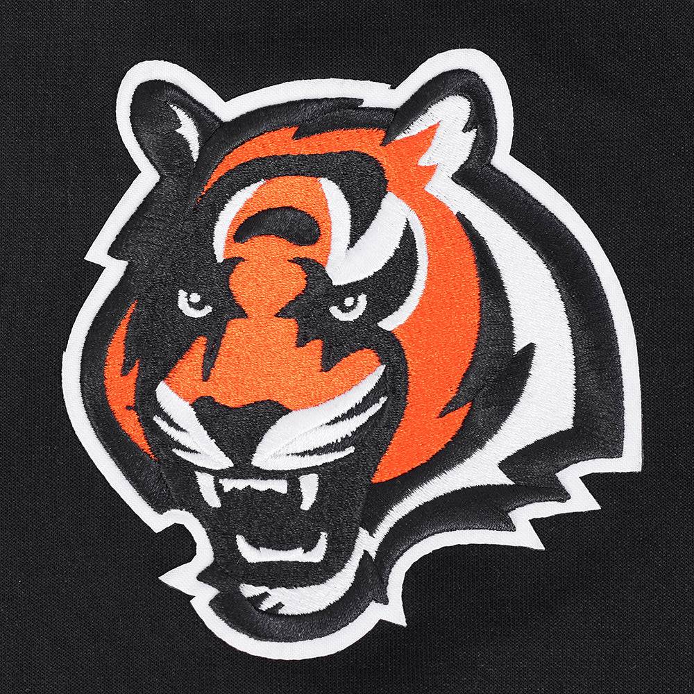 NFL CINCINNATI BENGALS JOE BURROW #9 CLASSIC Men WARM UP JACKET (BLACK/ORANGE) product image 6, provided for visual