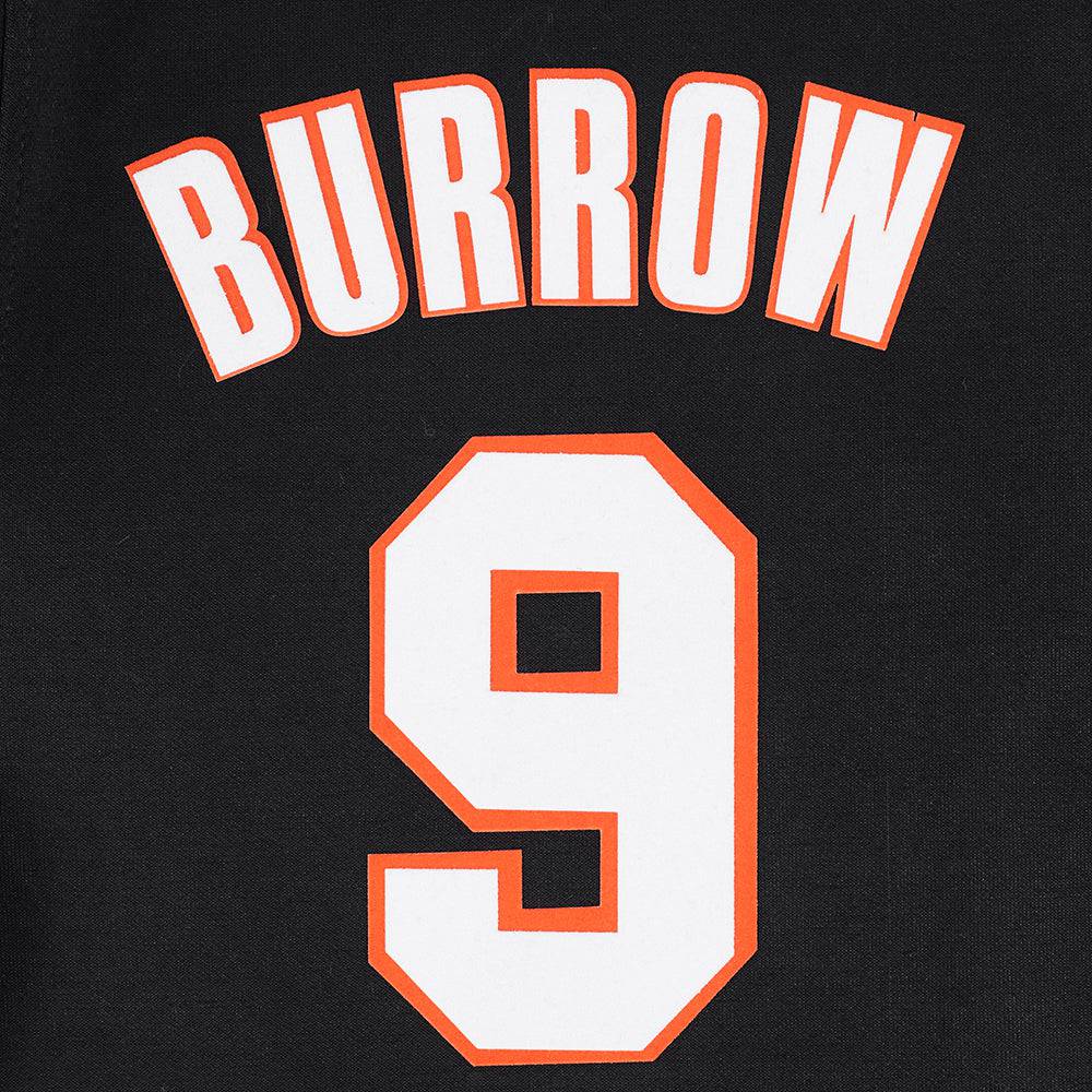 NFL CINCINNATI BENGALS JOE BURROW #9 CLASSIC Men WARM UP JACKET (BLACK/ORANGE) product image 7, provided for visual