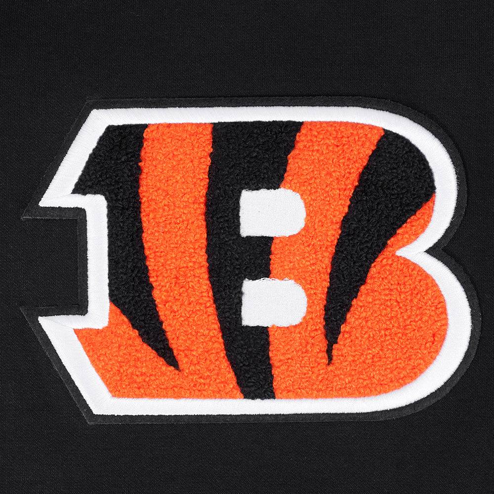 NFL CINCINNATI BENGALS JOE BURROW #9 CLASSIC Men WARM UP JACKET (BLACK/ORANGE) product image 8, provided for visual