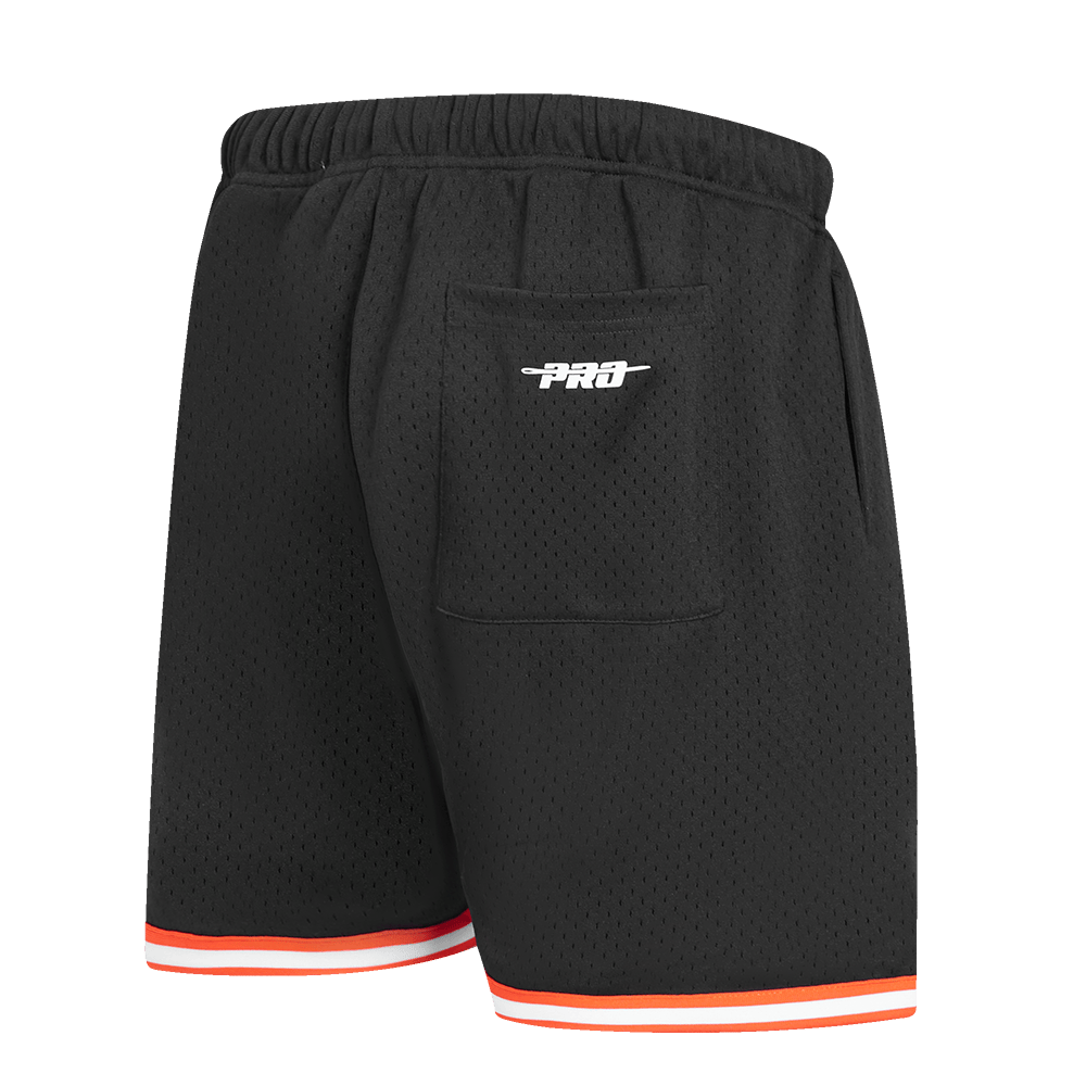 NFL CINCINNATI BENGALS JOE BURROW #9 MESH Men SHORT (BLACK/ORANGE) product image 3, provided for visual reference and