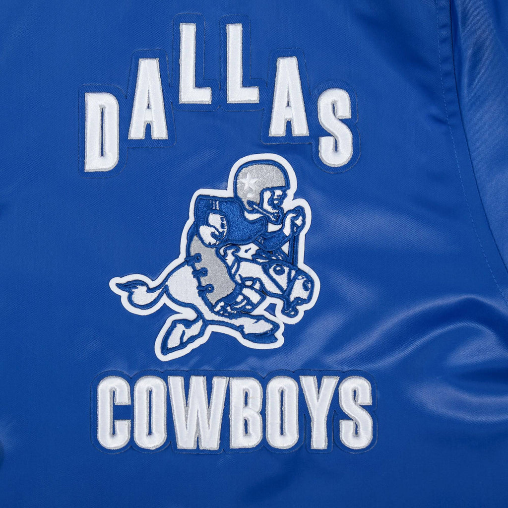 NFL DALLAS COWBOYS ON TOP Men SATIN JACKET (DODGER BLUE) product image 6, provided for visual reference and product detail