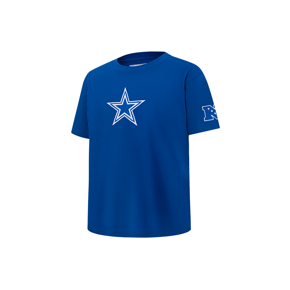 NFL DALLAS COWBOYS RETRO CLASSIC LITTLE BOY'S SHORT SLEEVE T-Shirt (DODGER BLUE) product image 2, provided for visual