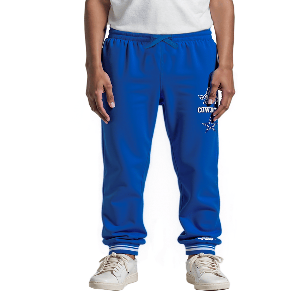 NFL Dallas Cowboys Retro Classic Little Boy'S Rib Fleece Sweatpant (Dodger Blue) product image 1, provided for visual