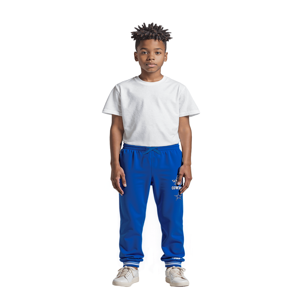 NFL Dallas Cowboys Retro Classic Little Boy'S Rib Fleece Sweatpant (Dodger Blue) product image 3, provided for visual