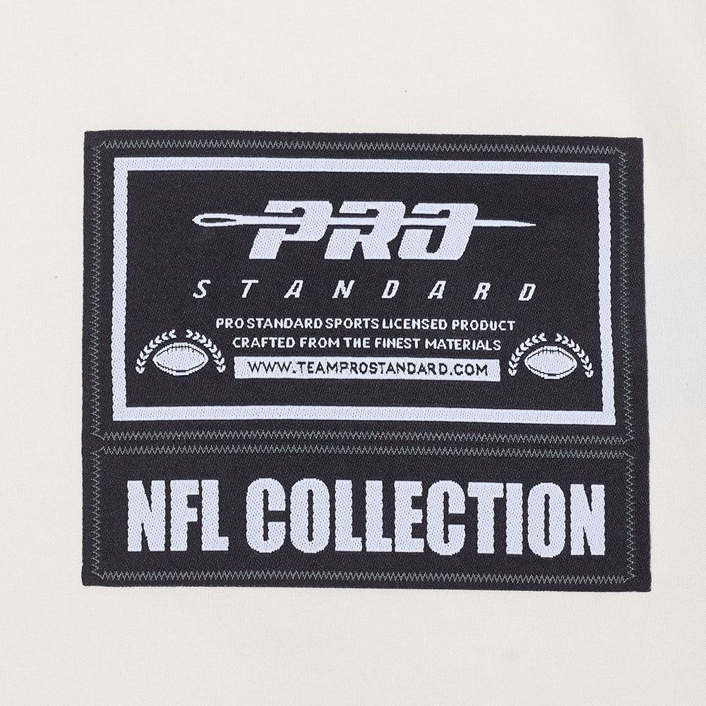 NFL DETROIT LIONS REBEL ATHLETICS STACKED LOGO Men SJ T-Shirt (EGGSHELL) product image 7, provided for visual reference and