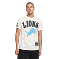NFL DETROIT LIONS REBEL ATHLETICS STACKED LOGO Men SJ T-Shirt (EGGSHELL) product image 1, provided for visual reference and
