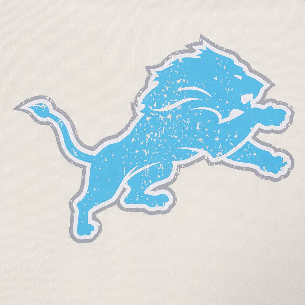 NFL DETROIT LIONS REBEL ATHLETICS Men FLC CREWNECK (EGGSHELL) product image 5, provided for visual reference and product
