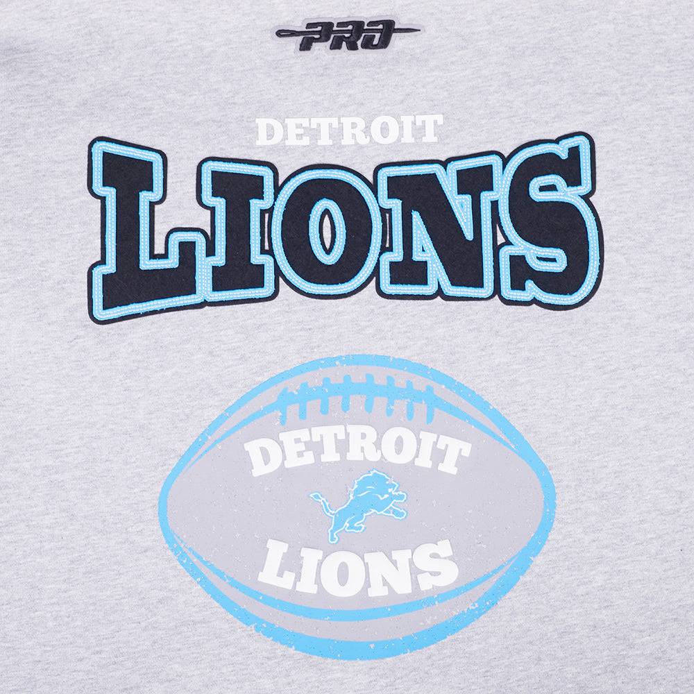 NFL DETROIT LIONS DAY ONE Men PULL OVER HOODIE (HEATHER GRAY/BLACK) product image 7, provided for visual reference and