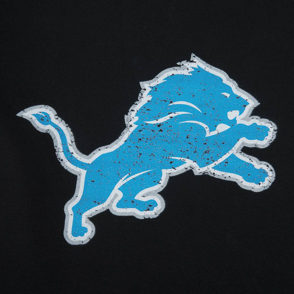 NFL DETROIT LIONS REBEL ATHLETICS Women BABY DOLL T-Shirt (BLACK) product image 6, provided for visual reference and product