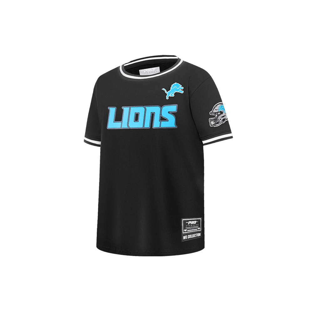 NFL DETROIT LIONS CLASSIC LITTLE BOY'S SHORT SLEEVE MESH T-Shirt (BLACK) product image 2, provided for visual reference and