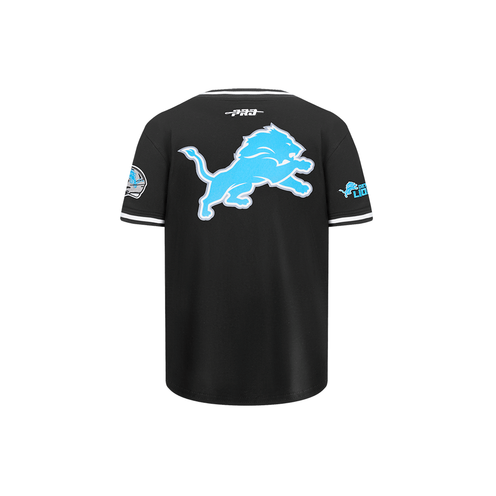 NFL DETROIT LIONS CLASSIC LITTLE BOY'S SHORT SLEEVE MESH T-Shirt (BLACK) product image 3, provided for visual reference and