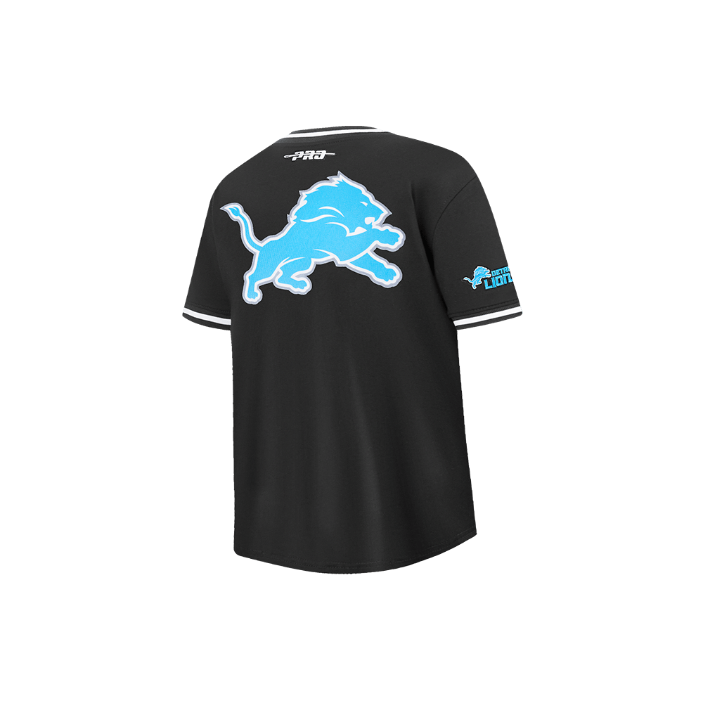 NFL DETROIT LIONS CLASSIC LITTLE BOY'S SHORT SLEEVE MESH T-Shirt (BLACK) product image 4, provided for visual reference and