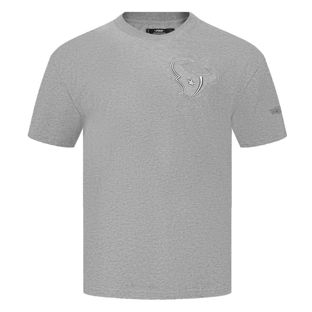 NFL HOUSTON TEXANS NEUTRAL Men DROP SHOULDER T-Shirt (DARK HEATHER GRAY) product image 1, provided for visual reference and