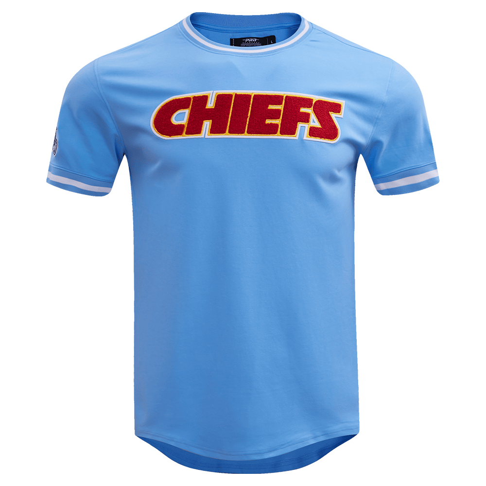 NFL KANSAS CITY CHIEFS CLASSIC CHENILLE Men T-Shirt (UNIVERSITY BLUE) product image 1, provided for visual reference and