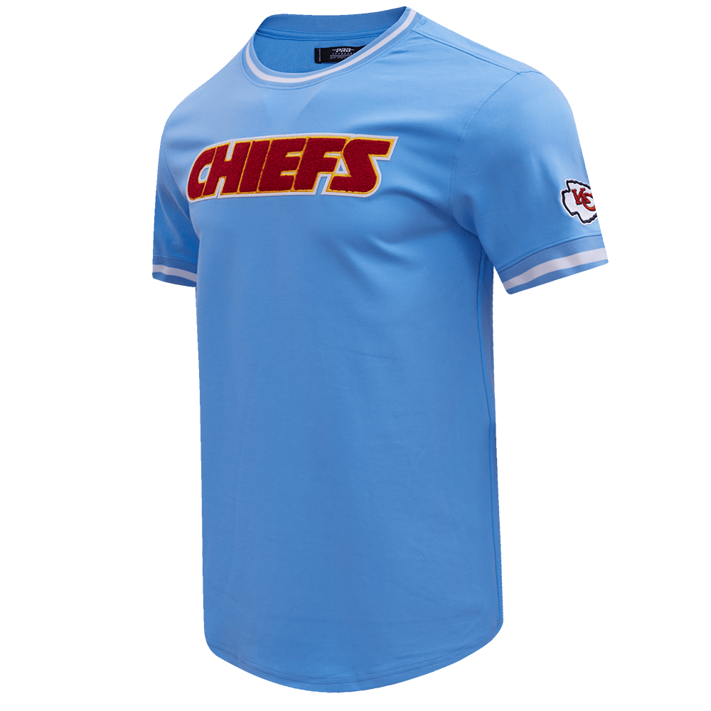 NFL KANSAS CITY CHIEFS CLASSIC CHENILLE Men T-Shirt (UNIVERSITY BLUE) product image 2, provided for visual reference and