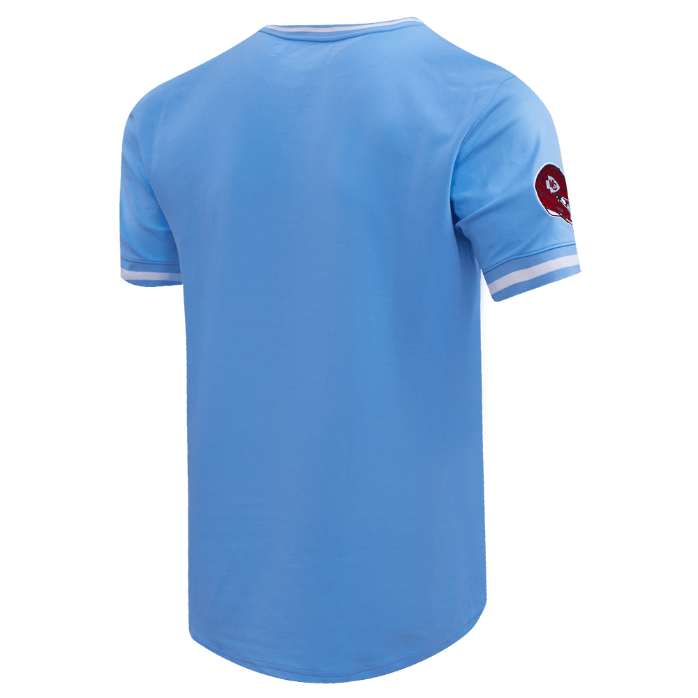 NFL KANSAS CITY CHIEFS CLASSIC CHENILLE Men T-Shirt (UNIVERSITY BLUE) product image 4, provided for visual reference and