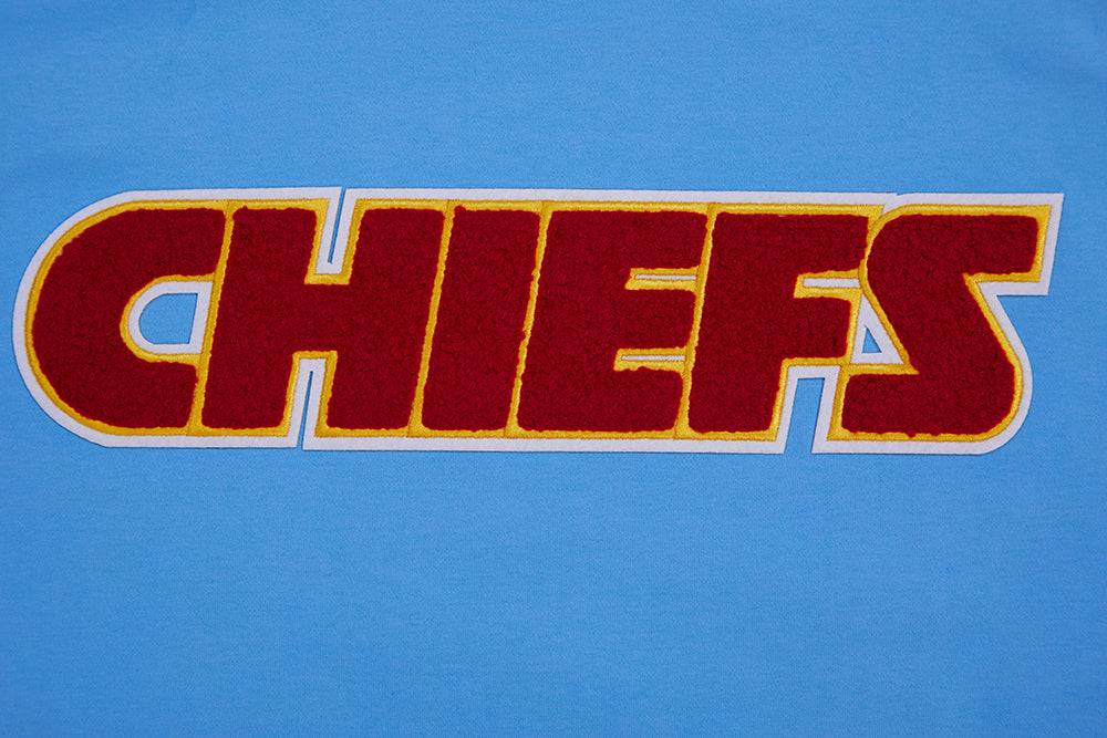 NFL KANSAS CITY CHIEFS CLASSIC CHENILLE Men T-Shirt (UNIVERSITY BLUE) product image 5, provided for visual reference and