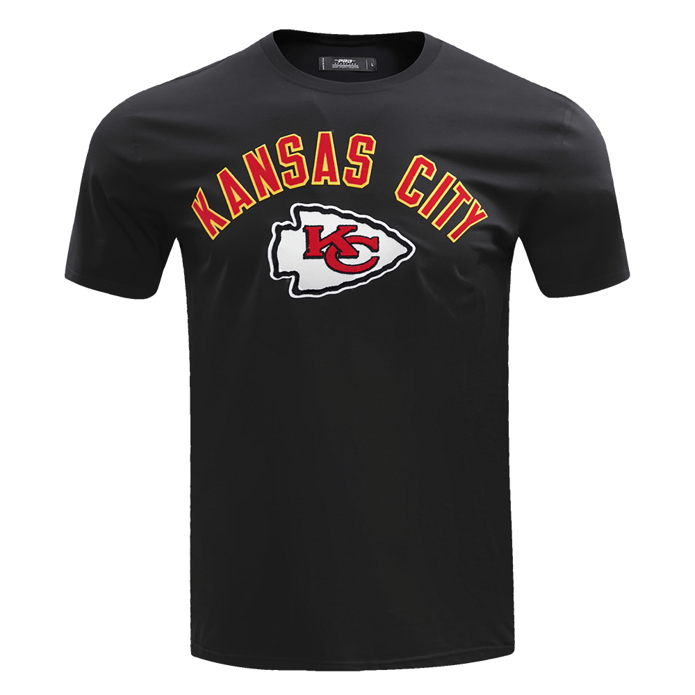 NFL KANSAS CITY CHIEFS CLASSIC BRISTLE Men T-Shirt (BLACK) product image 1, provided for visual reference and product detail