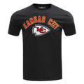 NFL KANSAS CITY CHIEFS CLASSIC BRISTLE Men T-Shirt (BLACK) product image 1, provided for visual reference and product detail