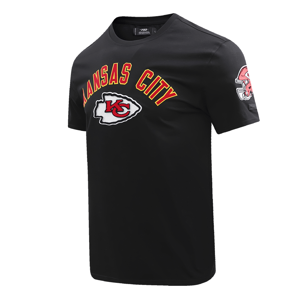 NFL KANSAS CITY CHIEFS CLASSIC BRISTLE Men T-Shirt (BLACK) product image 2, provided for visual reference and product detail