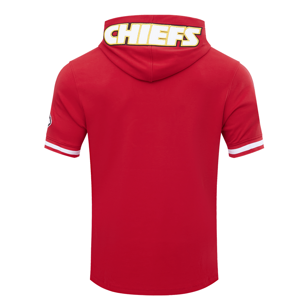 NFL KANSAS CITY CHIEFS PATRICK MAHOMES #15 Men SHORT SLEEVE PULLOVER HOODIE (RED) product image 3, provided for visual