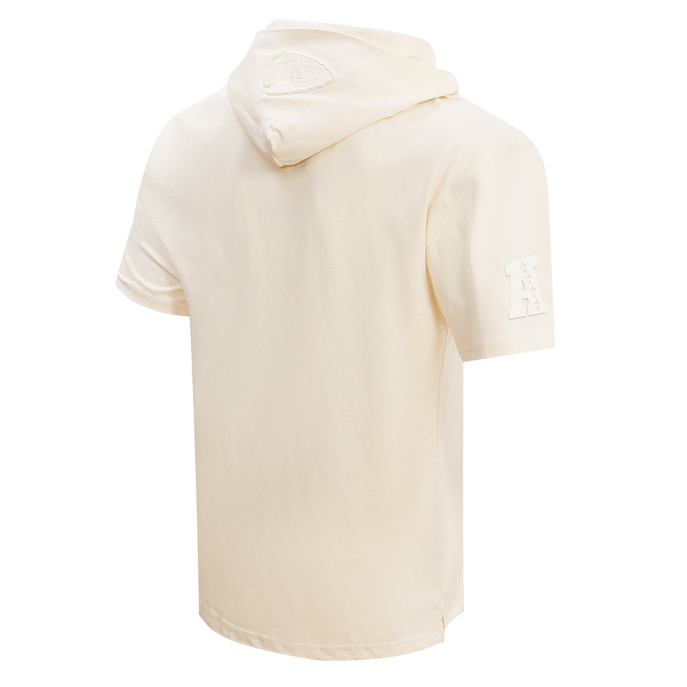 NFL KANSAS CITY CHIEFS PATRICK MAHOMES #15 NEUTRAL Men SHORT SLEEVE PULLOVER HOODIE (EGGSHELL) product image 4, provided for