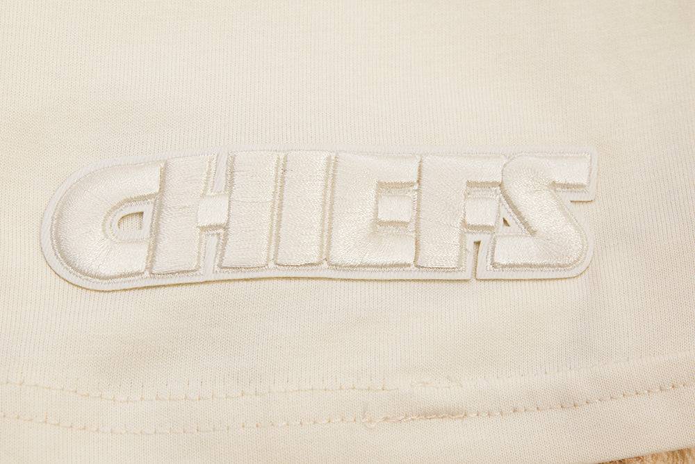 NFL KANSAS CITY CHIEFS PATRICK MAHOMES #15 NEUTRAL Men SHORT SLEEVE PULLOVER HOODIE (EGGSHELL) product image 7, provided for