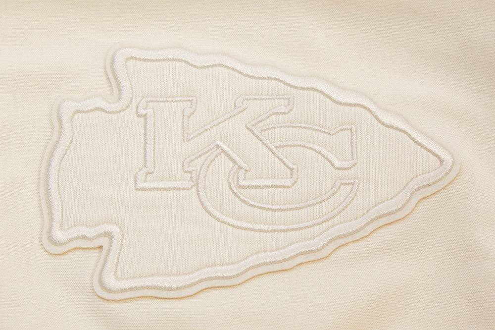 NFL KANSAS CITY CHIEFS PATRICK MAHOMES #15 NEUTRAL Men SHORT SLEEVE PULLOVER HOODIE (EGGSHELL) product image 8, provided for