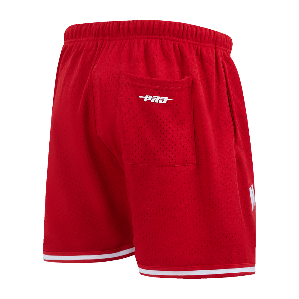 NFL KANSAS CITY CHIEFS PATRICK MAHOMES #15 Men MESH SHORT (RED) product image 4, provided for visual reference and product