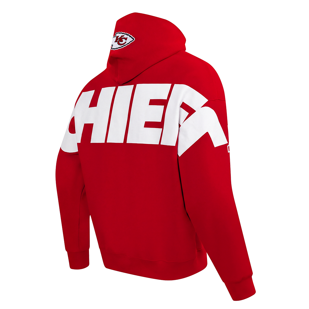 NFL KANSAS CITY CHIEFS PLAYBACK Men PULL OVER HOODIE (RED) product image 4, provided for visual reference and product detail