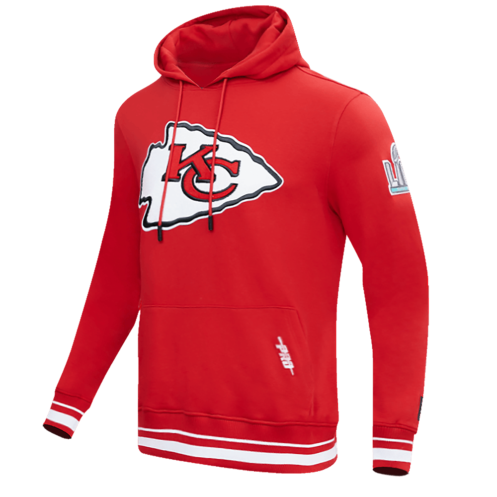 NFL KANSAS CITY CHIEFS MASHUP Men PULLOVER HOODIE (RED) product image 2, provided for visual reference and product detail