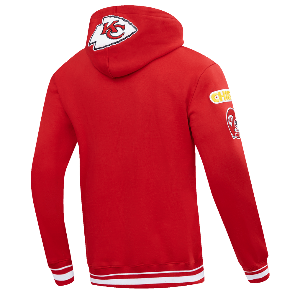 NFL KANSAS CITY CHIEFS MASHUP Men PULLOVER HOODIE (RED) product image 3, provided for visual reference and product detail