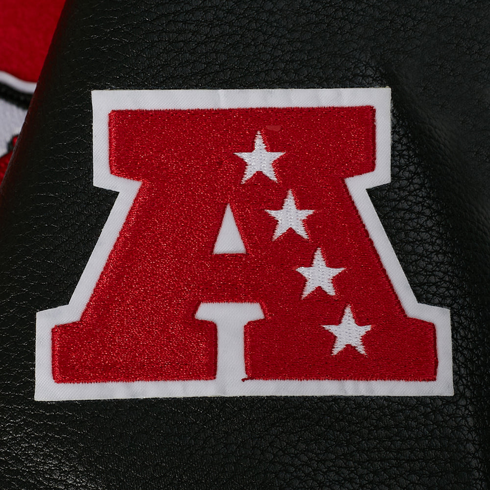 NFL Kansas City Chiefs On Top Big Boy'S Varsity Jacket (Red/Black) product image 5, provided for visual reference and