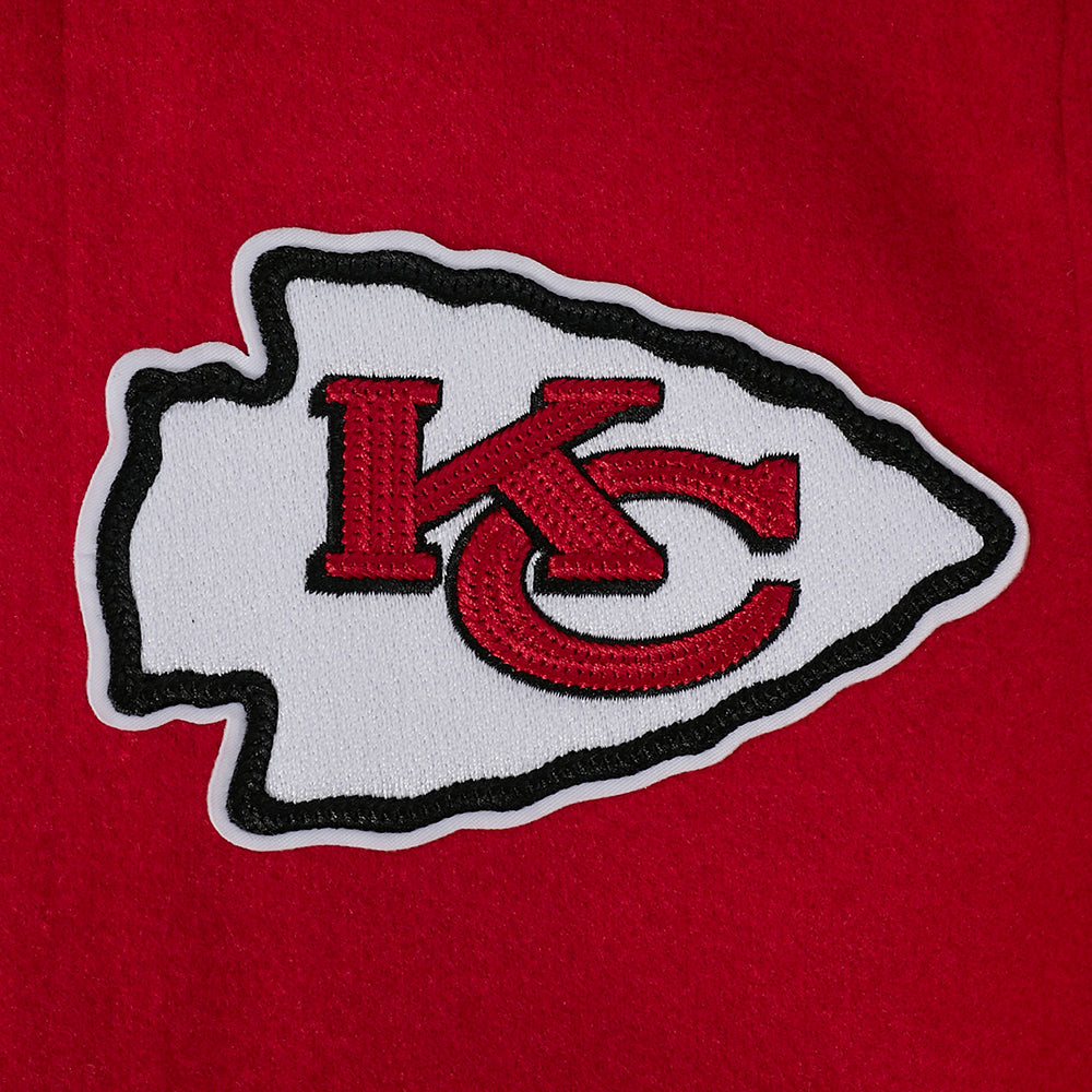 NFL Kansas City Chiefs On Top Big Boy'S Varsity Jacket (Red/Black) product image 6, provided for visual reference and