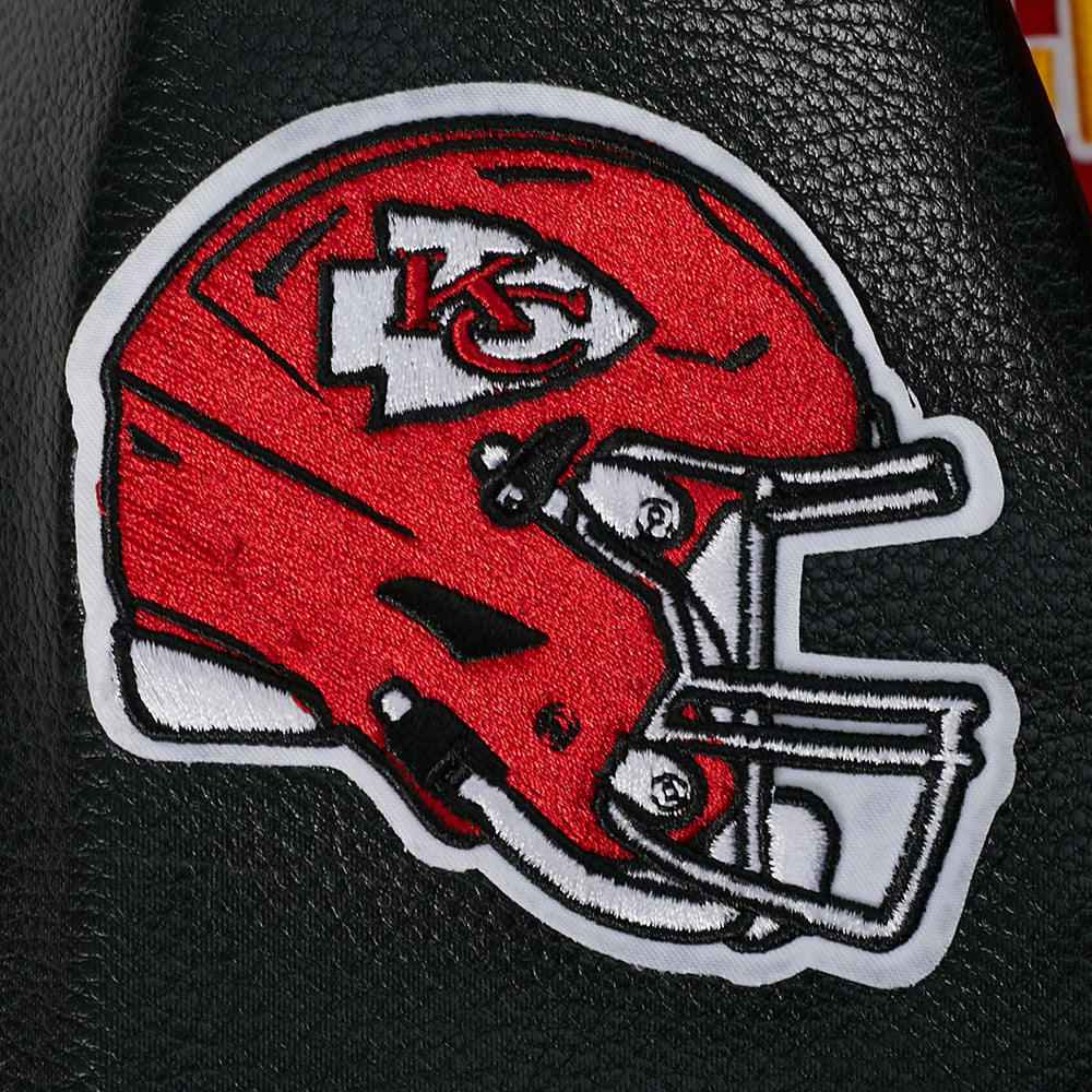 NFL Kansas City Chiefs On Top Big Boy'S Varsity Jacket (Red/Black) product image 8, provided for visual reference and