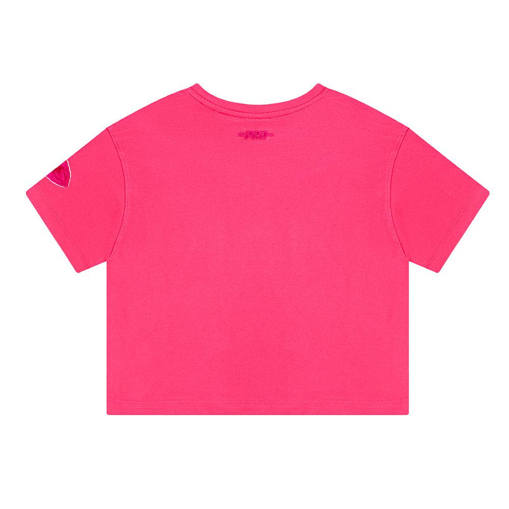 NFL KANSAS CITY CHIEFS TRIPLE PINK BIG GIRL'S SHORT SLEEVE BOXY T-Shirt (BEETROOT PURPLE) product image 2, provided for