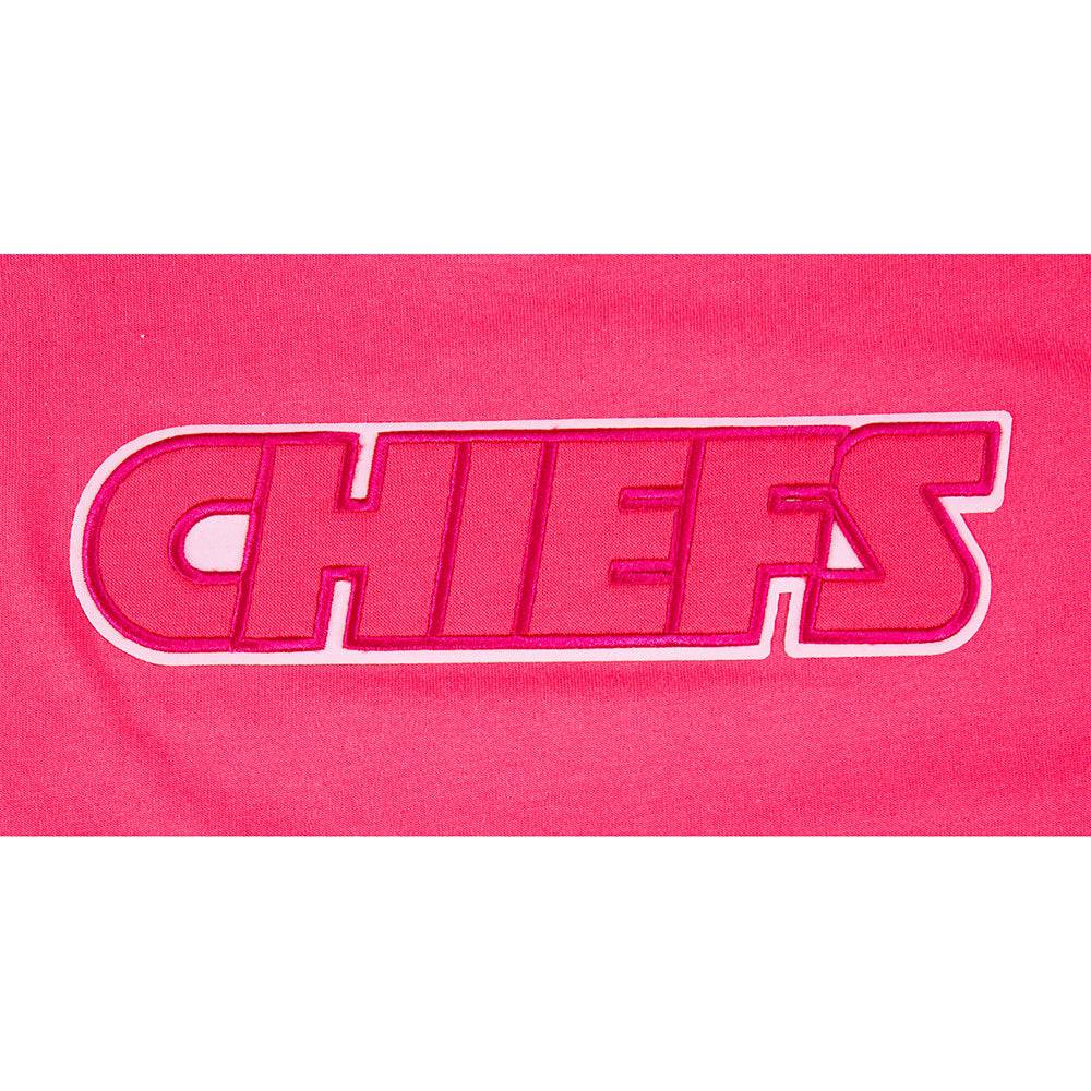 NFL KANSAS CITY CHIEFS TRIPLE PINK BIG GIRL'S SHORT SLEEVE BOXY T-Shirt (BEETROOT PURPLE) product image 3, provided for