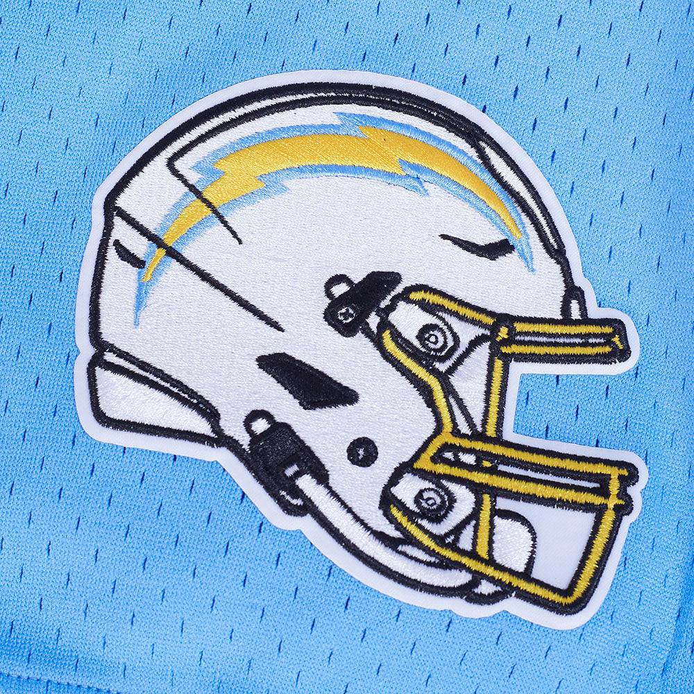 NFL LOS ANGELES CHARGERS JUSTIN HERBERT #10 Men MESH T-Shirt (UNIVERSITY BLUE) product image 5, provided for visual