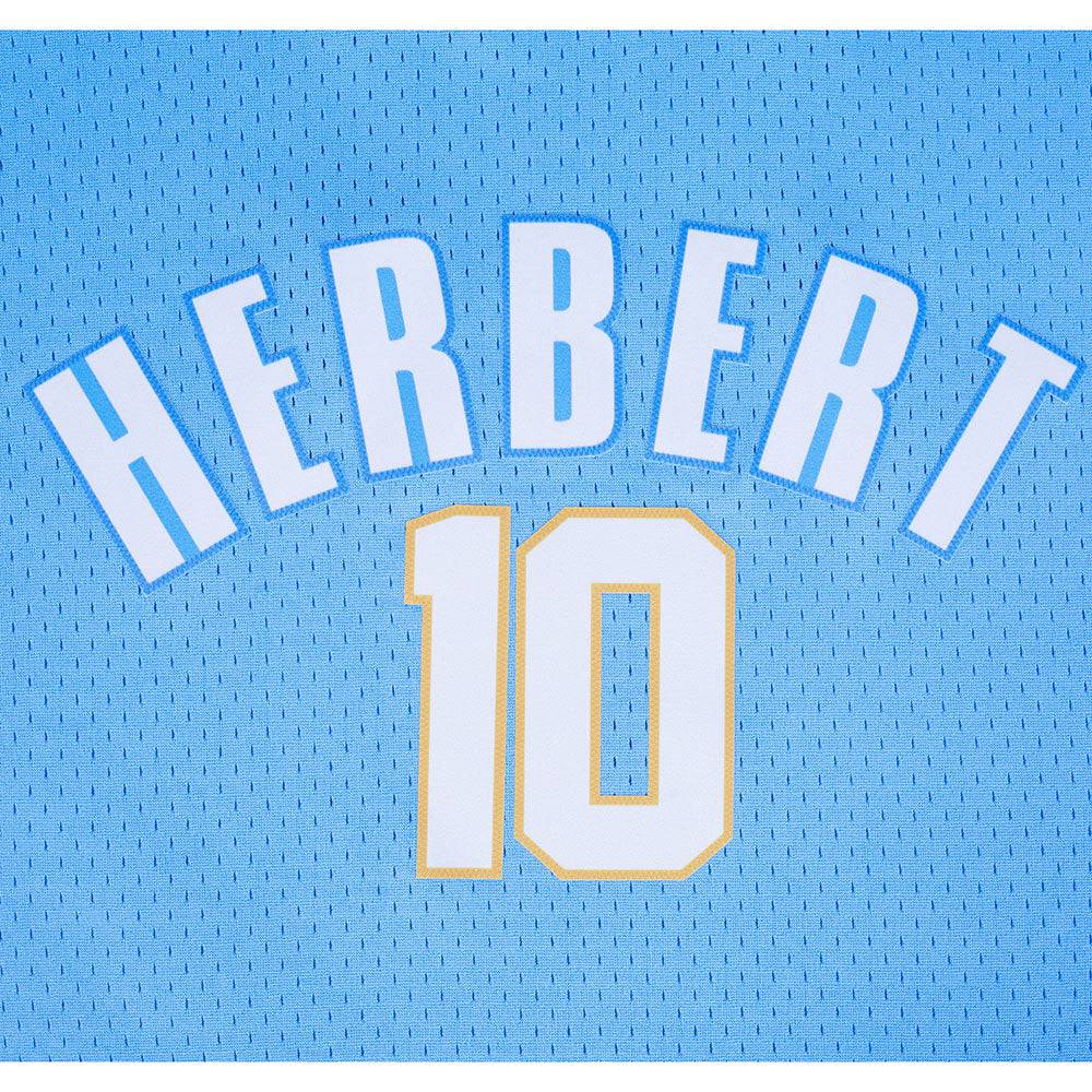 NFL LOS ANGELES CHARGERS JUSTIN HERBERT #10 Men MESH T-Shirt (UNIVERSITY BLUE) product image 6, provided for visual