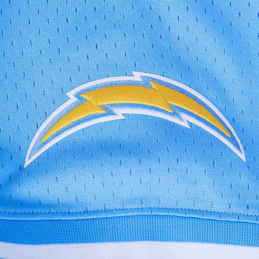 NFL LOS ANGELES CHARGERS JUSTIN HERBERT #10 Men MESH T-Shirt (UNIVERSITY BLUE) product image 7, provided for visual