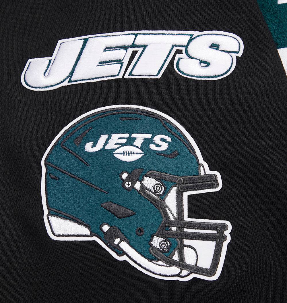 NFL NEW YORK JETS MASHUP Men RIB CREWNECK (BLACK) product image 7, provided for visual reference and product detail review