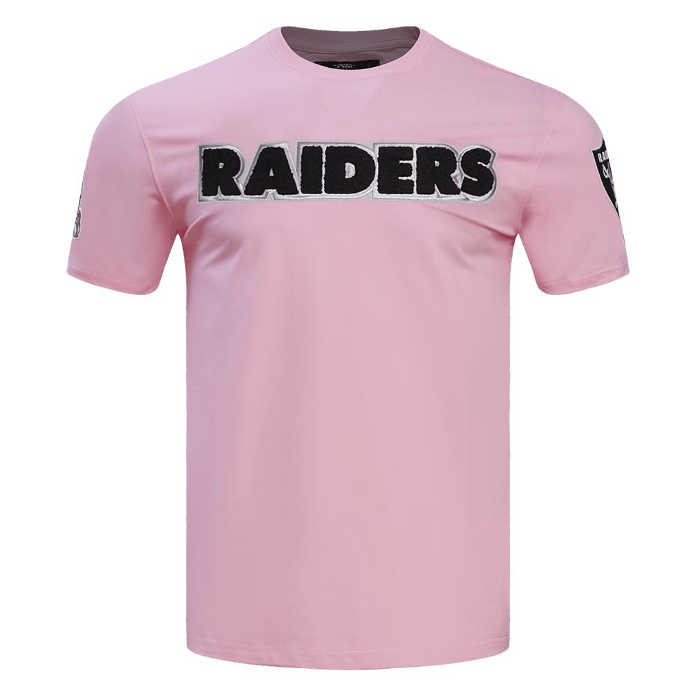 NFL LAS VEGAS RAIDERS LOGO PRO TEAM Men T-Shirt (PINK) product image 1, provided for visual reference and product detail