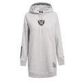 NFL LAS VEGAS RAIDERS CLASSIC Women HOODIE DRESS (HEATHER GREY) product image 1, provided for visual reference and product